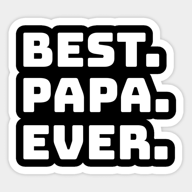 Mens Best Papa Ever Papa Daddy Gift Sticker by fromherotozero